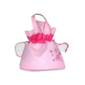 China Pink Non Woven Reusable Bags Custom Reusable Shopping Bags supplier