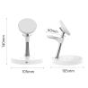 China Abs Zinc Alloy 4 In 1 Fast Magnetic Wireless Charging Station With Night Lamp 2w wholesale