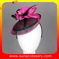 China 0907 Elegant design sinamay fascinators hats for ladies  ,Fancy Sinamay fascinator  from Sun Accessory on sale