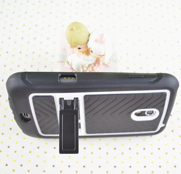 Black Portable PC And TPU Samsung Galaxy Nexus i9250 Case,  Stand Cell Phone Skin Case