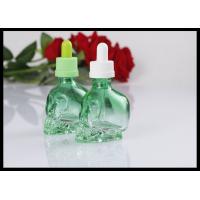 China 30ml Skull Shape Glass Dropper Bottle E Liquid E Juice Glass Bottle on sale