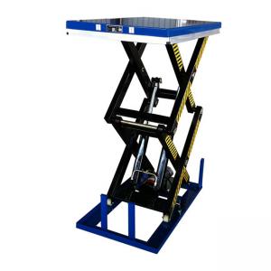 1 Ton 1300mmx820mm Hydraulic Double Scissor Lift Table Cart 70.08in