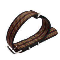 China 26mm Stripe Nylon Strap Watch Bands Colorful Polished Buckle on sale