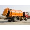 266 Hp Horsepower Sewage Suction Truck With U Sectional External Stiffening