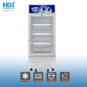 Drink Upright Showcase Cooler  Glass Door Internal Fan Cooling Chiller 170L
