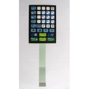 China  Custom Rubber 100mA Membrane Switch Keypad / Keypads Assembled with SMD LED supplier
