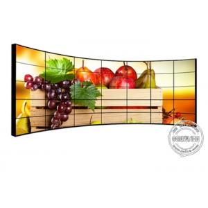 China 49 55 65 4*4 Curved LCD Video Wall / 500 Nits LCD Panel TV Wall Big Screen supplier