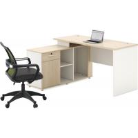 China Modern Panel Office Standing Computer Table MDF Board With Vice Desk on sale