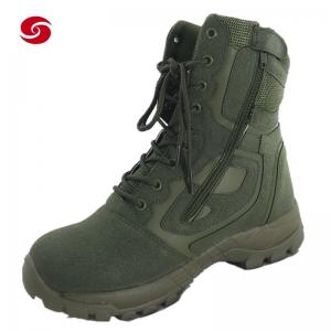 China Army Green Military Hiking Boots Tactical Combat Outdoor Ankle Boots supplier