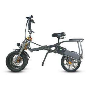 China Convenient Electric Tricycle Bike High End 14 Inch Folding Hydraulic Disc Brakes supplier