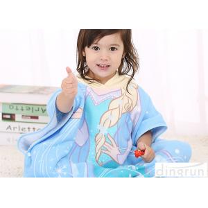 Cute Animal Hooded Poncho Towels For Children Cotton / Polyester Material