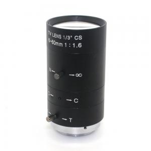 China HD 6-60mm 1/3 CS Lens CCTV Lens IR F1.6 Manual Zoom Manual Iris for IP CCTV CCD Camera supplier