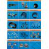 All type spare parts for OE spinning machine, metallic wires, twisting parts,