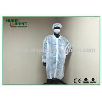 China OEM Breathable Disposable Lab Coats With Velcros Closure/customized lab coat with different style collar on sale