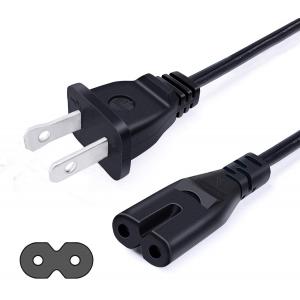 China 2m 6ft 2 Pin USA Figure 8 Power Supply Extension Cable Us Plug To Iec C7 Power Supply Cable Cord supplier