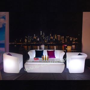 Rechargeable Light Up LED Furniture Sofa Chair For KTV Nightclub Bar