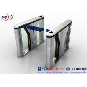 China Pedestrian Intelligent Security Drop Arm Turnstile Access Control with LED Indicator of CE approved supplier