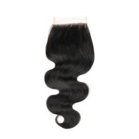 China High Quality Indian Body Wave Lace  Closure 4x4 Size Middle Part 7A+ Grade on sale