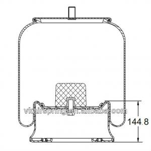 Hendrickson Trailer S20901 (Intraux 250) Air Bag Parts Firestone W01-358-8091 Chassis Air Suspension Bags For Sales