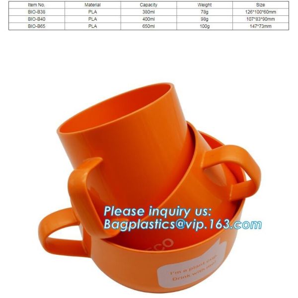 China Compostableコップ、PLAの生物分解性300mlコーン スターチPLAの使い捨て可能なティー カップの新しい生物分解性のCompostable曇らされたコップpac supplier