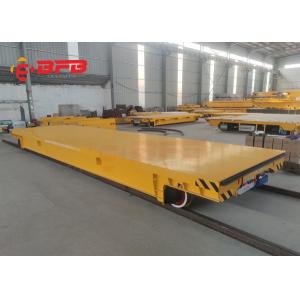 China 50T Safe Rail Motorized Carriage Battery Transfer Cart For Steel Plant supplier