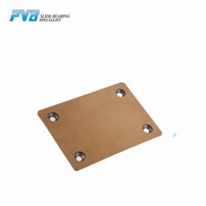 China Solid Lubricants Sintered Bronze Wear Plate Bimetal Slide Bearing Plate supplier