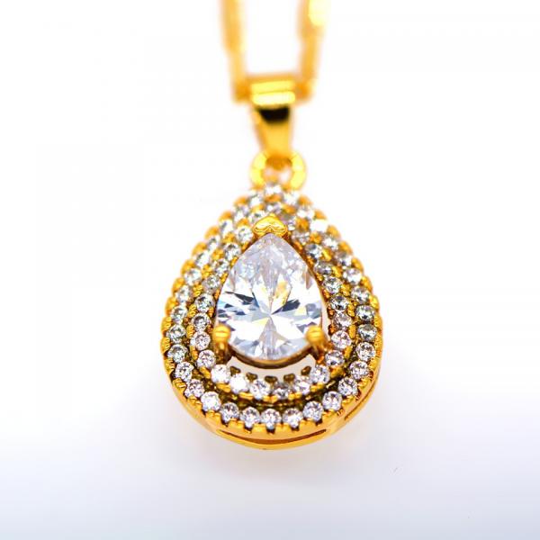 High quality Vintage pendants Women/Men zircon jewelry Gift 18K Gold Plated