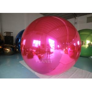 China Custom Double Layer Reflective PVC Inflatable Mirror Ball Balloon Silver Giant Inflatable Mirror Ball For Decoration supplier