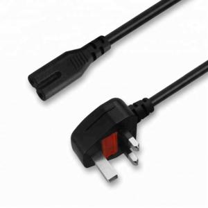 UK Plug Universal Laptop 3 Pin Power Cable Cord Figure 8 C7 Standard