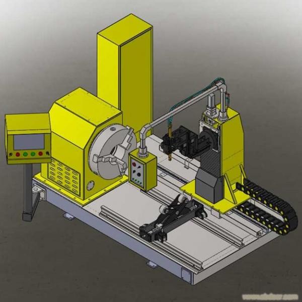 CNC pipe plasma cutting machine 100-1000mm OD