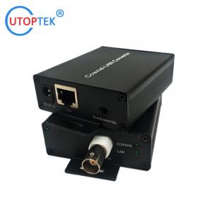 10/100Mbps 1*BNC+1*LAN EOC Ethernet over Coaxial Extender 1.5km Power Supply DC12V