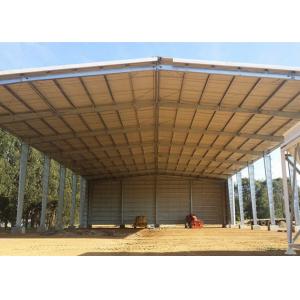 China Metal Farm Fodder storage Open Bay Hay Sheds / Light Steel Structure Buildings supplier