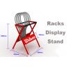 ​Eco Friendly Sports Display Rack Tennis Racket Display Rack Red / Blue / Gray