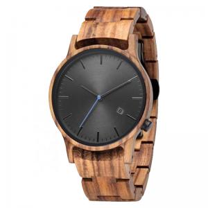 Boyear Fashion Wholesale OEM Handcrafted Waterproof Men Bamboo Wood Watch,Wooden Fashion Watch