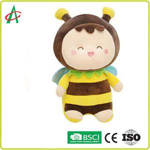 Polypropylene Plush Filling Polyester Fabric Bee Plush Toy