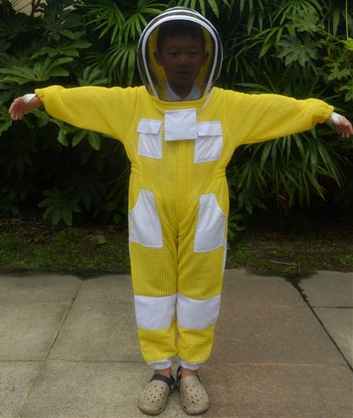 3 Layer Bee Beekeeping Protective Suit Ventilated Round Veil Beekeeper SN11 XL 