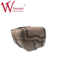 China Racing Motorcycle Side Saddle Bag PU Leather For Parts Accesories on sale