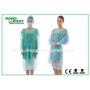 China 18-40g/M2 Medical Non-Woven Disposable Isolation Gowns With Knitted Cuff supplier