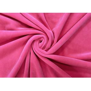 China 260GSM 92% Polyester Microfiber Elastic Velvet Fabric for Toys Home Textile Neon Pink supplier