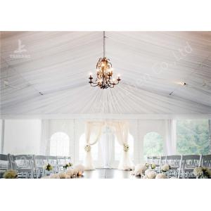 China White Water Repellent PVC Fabric Cover Aluminum Frame Wedding Decoration Tent supplier
