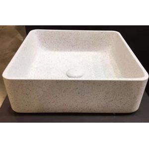 China Custom Bathroom terrazzo stone sink basin various colors inorganic basin supplier
