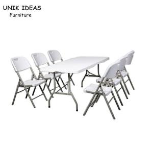 6ft Banquet Outdoor Plastic Folding Table Picnic Camping Table