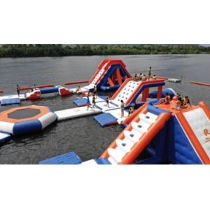 0.9mm PVC Inflatable Floating Water Park Inflatable Obstacle Course On Water EN71