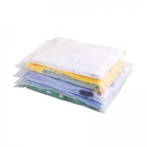 Eco Friendly Printing Plastic Zip Lock Packaging Bags for Clothes 0.08mm Custom Dusty