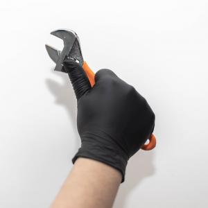 Widely used black nitrile disposable gloves