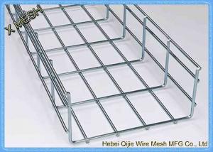China Galvanized / Powder Coated Wire Mesh Cable Tray , Metal Mesh Tray SGS Listed on sale 