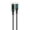 China 1M 2A Trenzado con TPE con aleación de aluminio Cable de pantalla digital personalizable para carga de teléfonos móviles wholesale