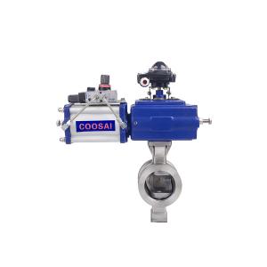 Linear Flow Characteristic Segment Ball Valve V Type for Industrial Applications