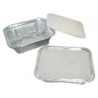 China Large Size Square Aluminum Food Containers Standard Weight For Food Storage on sale