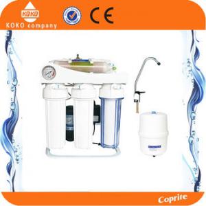 China Residential / Household Reverse Osmosis Water Systems Plastic With Pressure Gauge supplier